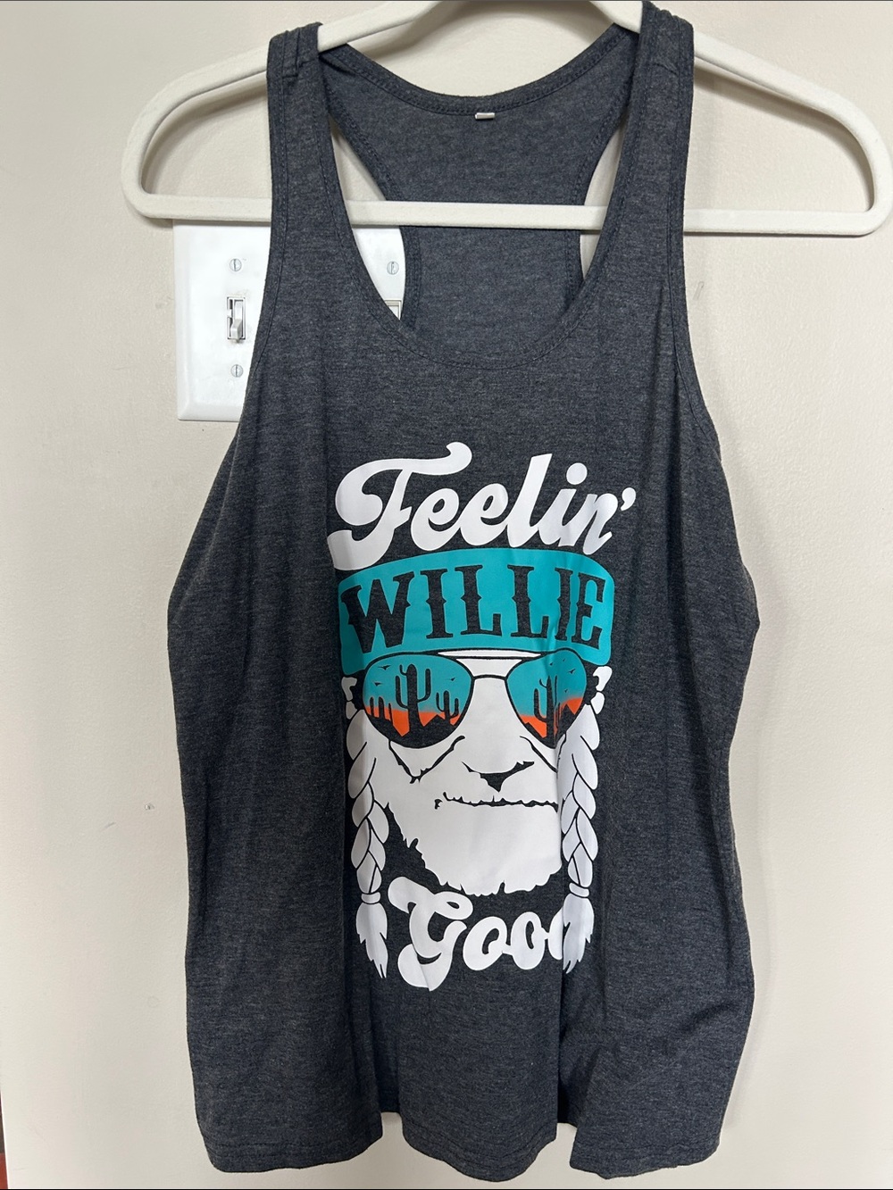 ✨ Willie Nelson Graphic Racerback Tank Top ✨